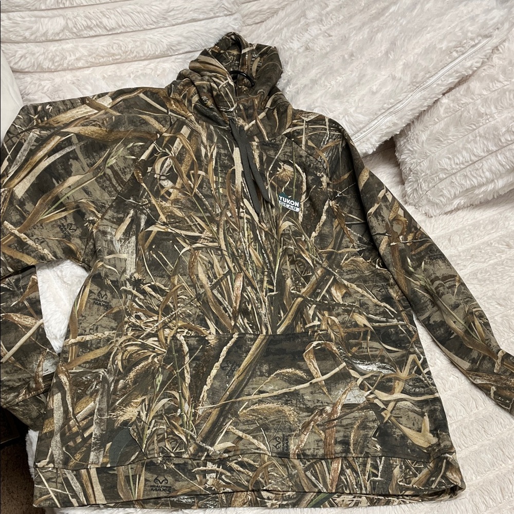 Men’s Realtree Camo Pullover Hoodie - Brown/Green